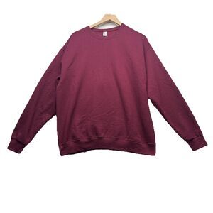 Vintage Jerzees Sweatshirt Large Crewneck Pullover Made USA 90s Retro Blank